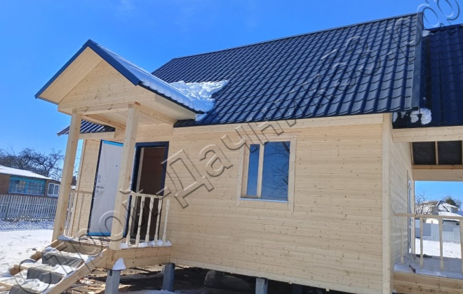 4 Каркасно-щитовой дом Д-89, 7х7м, 89 М², Тульская область, Киреевский район, г. Липки. (8)